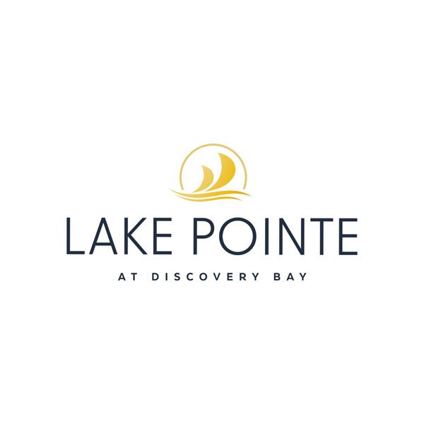 A logo of lake pointe at discovery bay