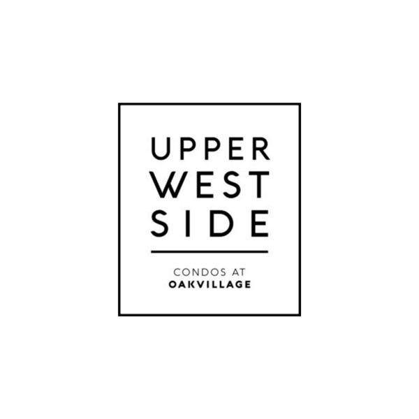 A black and white logo of upper west side.