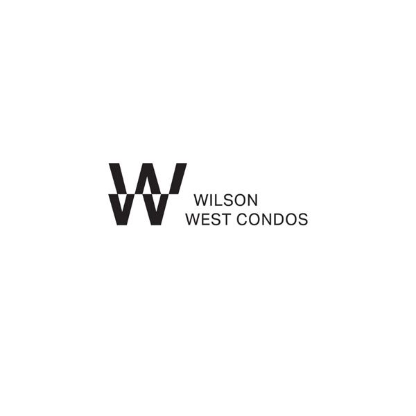 Logo of wilson west condos in black