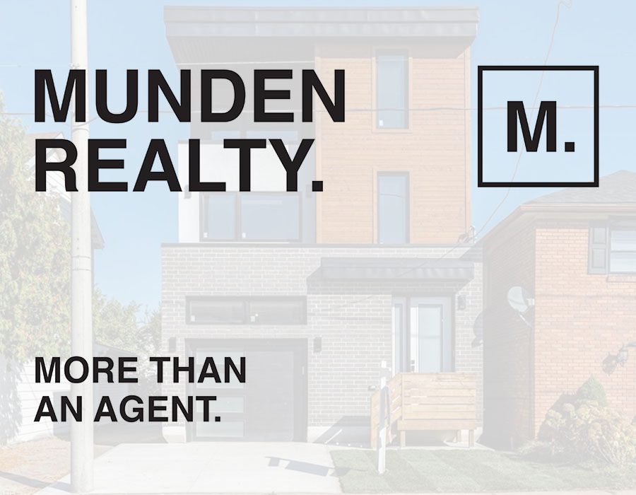 A picture of a house with the words " munden realty ".