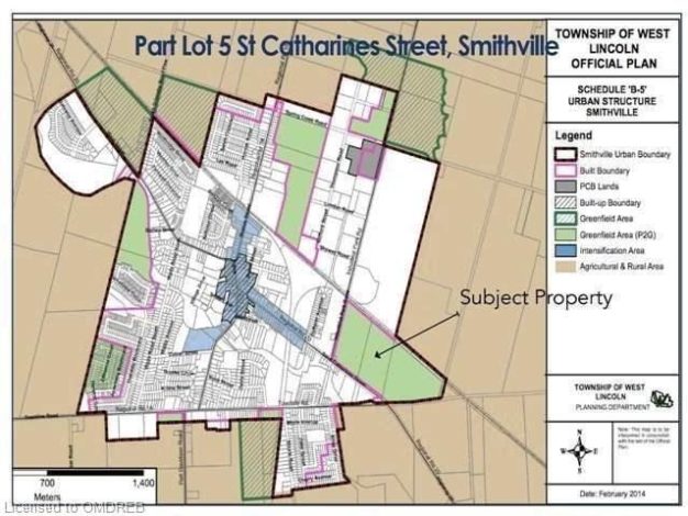 A map of part lot 5 st catharines street.